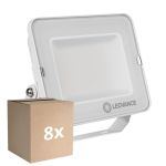 Monipakkaus 8x Ledvance LED Valonheitin Kompakti Valkoinen 50W 4500lm 100D - 830 Lämmin Valkoinen | IP65 - Symmetrinen 