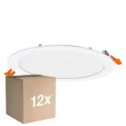 Monipakkaus 12x Osram LED Alasvalo Recess Slim Valkoinen 22W 2000lm 110D - 840 Kylmä Valkoinen| Odetnij 200mm - IP20