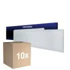 Monipakkaus 10x Noxion LED Paneeli Delta Value V5 28W 3920lm - 830-840 CCT | 120x30cm - UGR