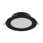 Noxion LED Alasvalo Hera Tasainen Upotettu Musta 15W 1500lm 80D - 827-830-840 CCT | 168mm - Odetnij 144mm